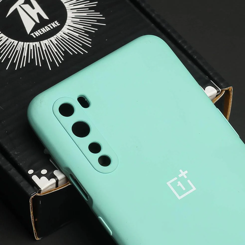 Light Blue Camera Original Silicone case for Oneplus Nord - Image 4