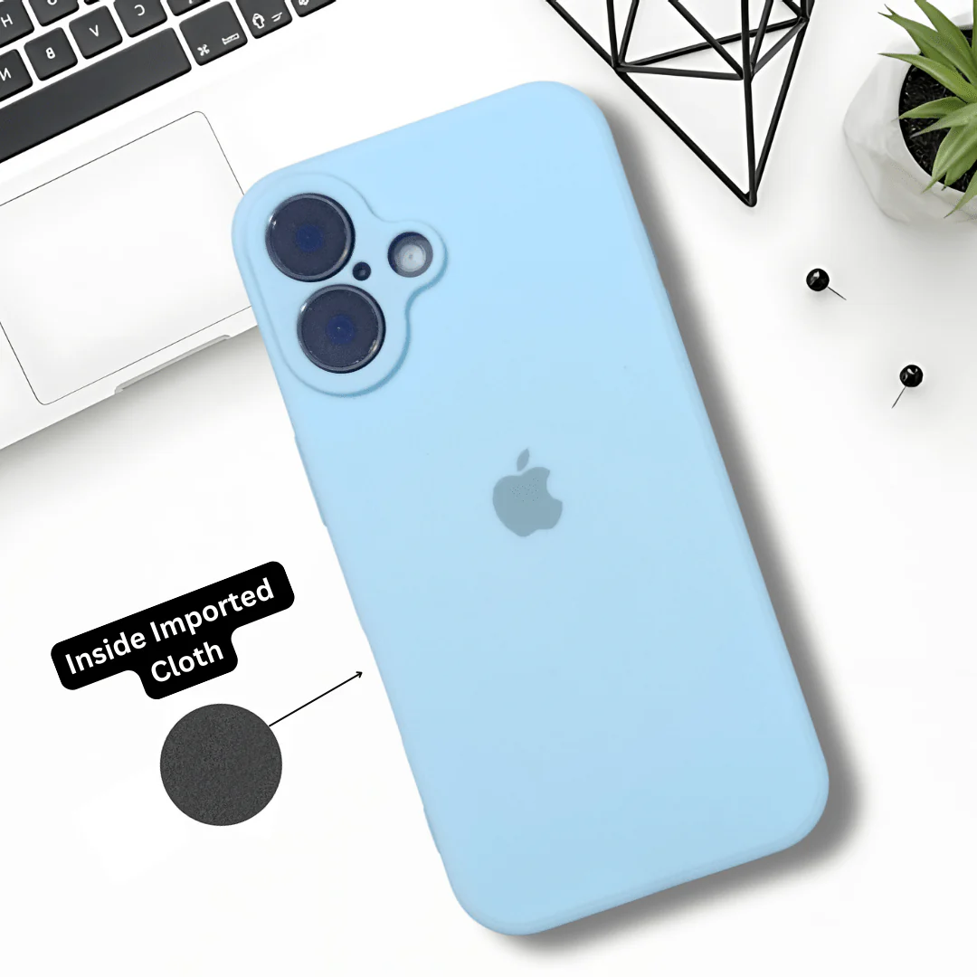 Light Blue Candy Silicone Case for Apple Iphone 16 - Image 5