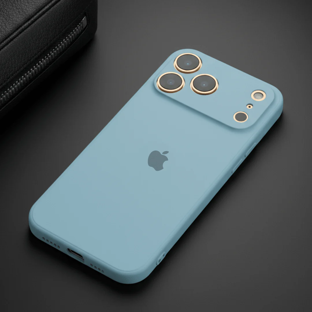Light Blue Candy Silicone Case for Apple iphone 17 pro max