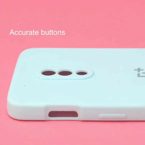 Light Blue Candy Silicone Case for Oneplus 7 - Image 3