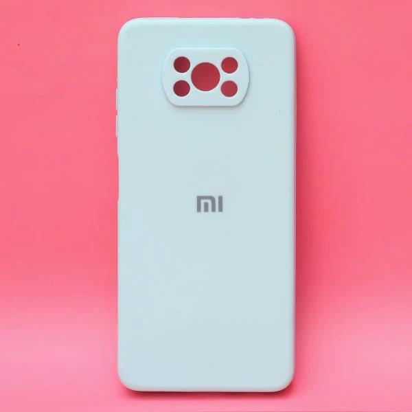 Light Blue Candy Silicone Case for Poco X3