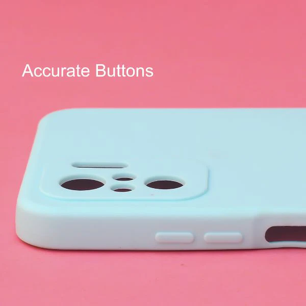 Light Blue Candy Silicone Case for Redmi note 10 4g - Image 3