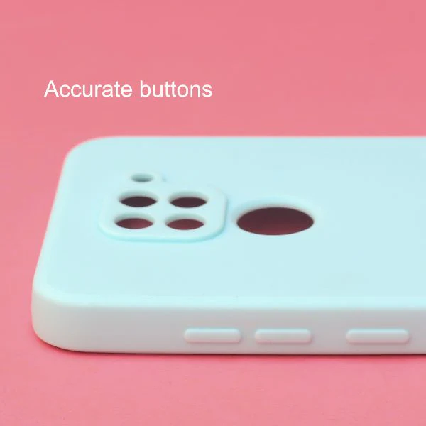 Light Blue Candy Silicone Case for Redmi Note 9 - Image 3
