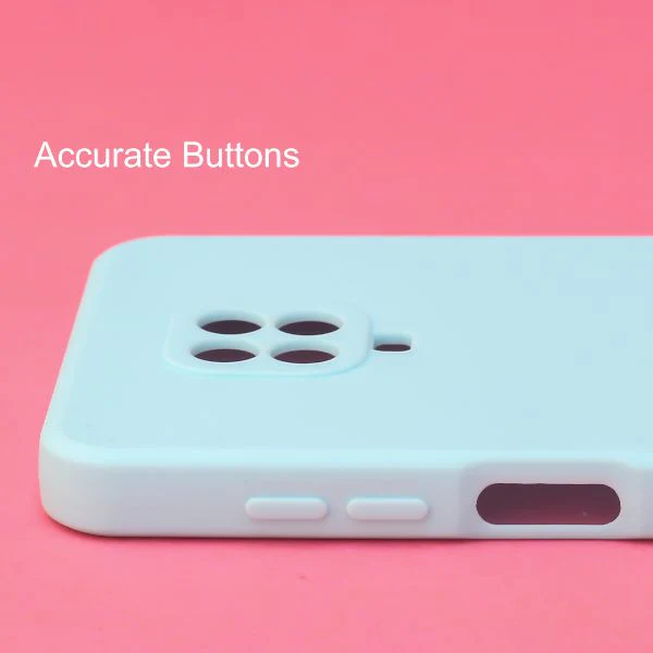 Light Blue Candy Silicone Case for Redmi note 9 Pro Max - Image 3
