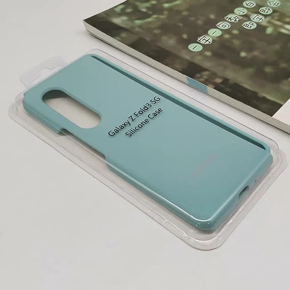 Light Blue Original Silicone case for Samsung Z Fold 5G - Image 2