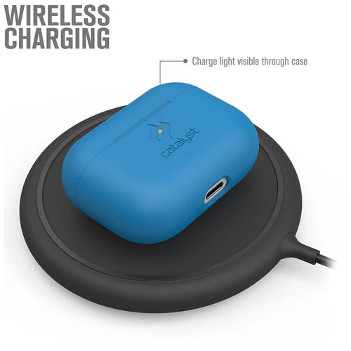 Light Blue Silicone Case For Apple Airpods Pro - Image 3