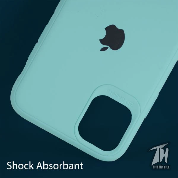 Light Blue Bumper Silicone Case for Apple iphone 13 - Image 2
