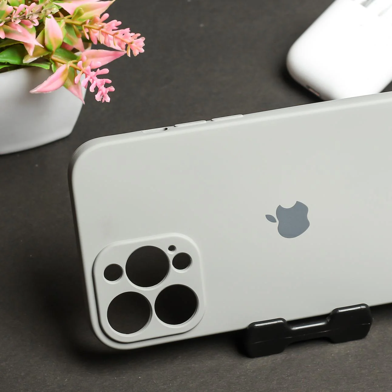 Light Brown Camera Original Silicone Case for Apple Iphone 15 Pro - Image 3