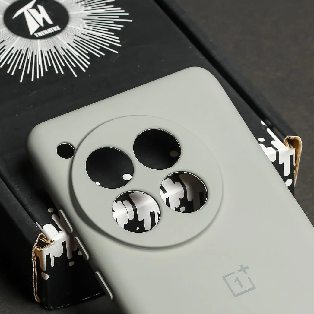 Light Brown Camera Original Silicone case for Oneplus 12 - Image 4
