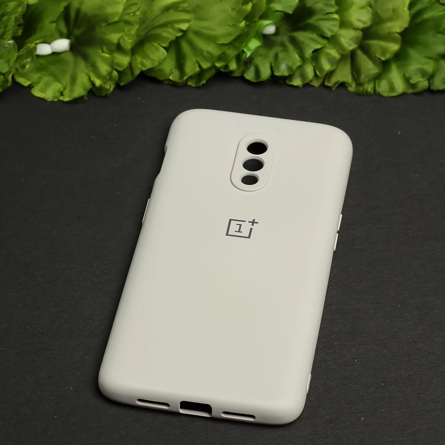 Light Brown Camera Original Silicone Case for Oneplus 7 - Image 2