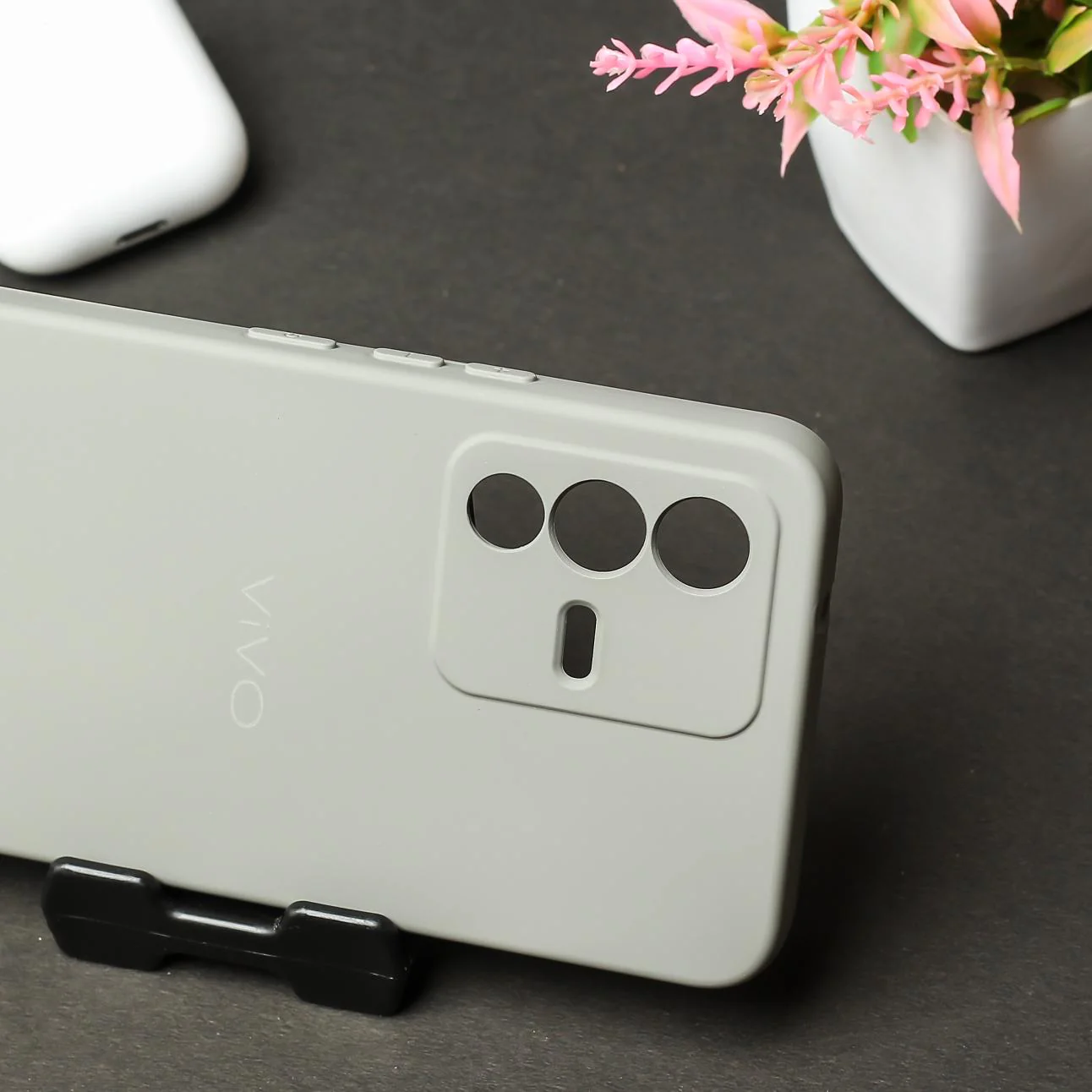 Light Brown Camera Original Silicone case for Vivo V23 - Image 3