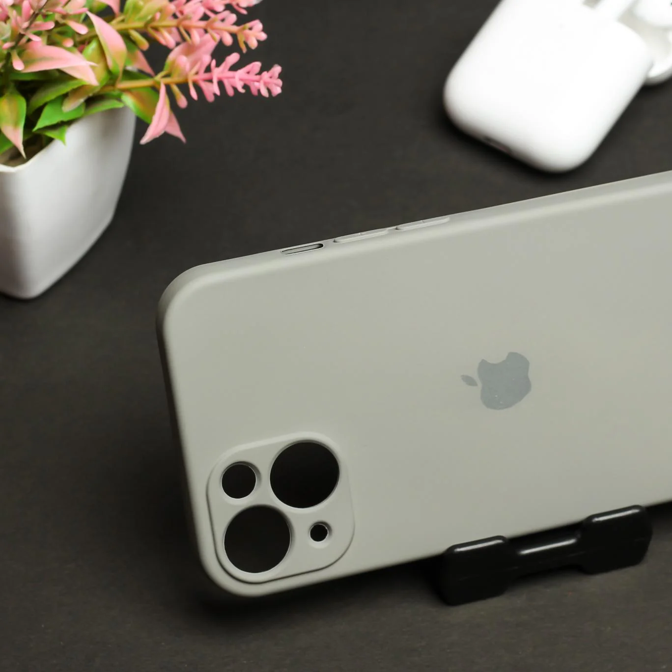 Light Brown Original Camera Safe Silicone case for Apple iphone 14 Plus - Image 3
