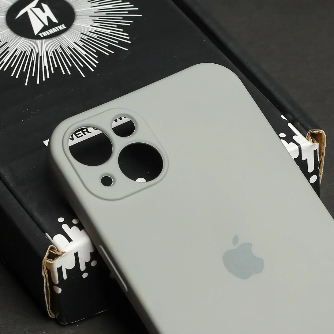 Light Brown Original Camera Safe Silicone case for Apple iphone 15 Plus - Image 4