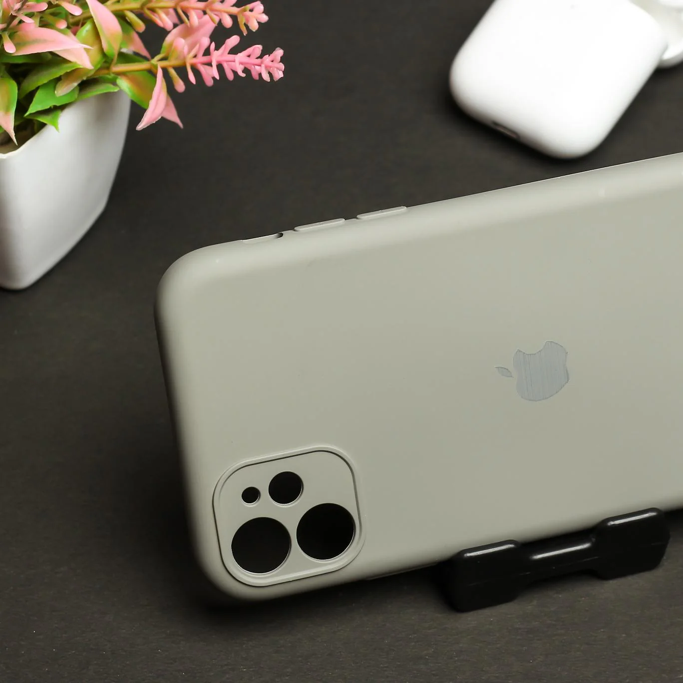 Light Brown Original Camera Silicone case for Apple iphone 11 - Image 3