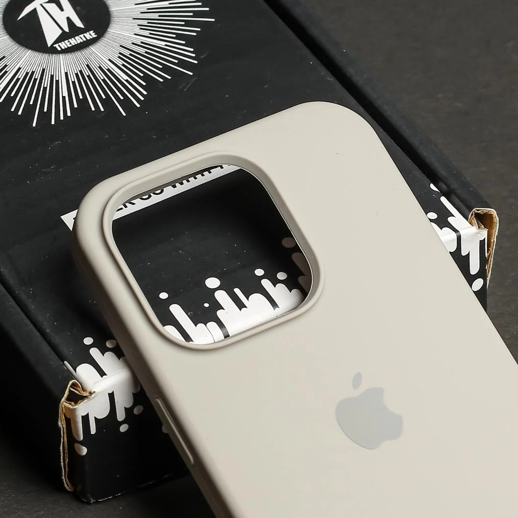 Light Brown Original Silicone case for Apple iphone 12 Pro Max - Image 4