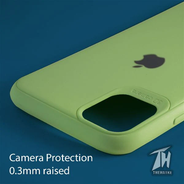 Light Green Bumper Silicone Case for Apple iphone 13 - Image 4