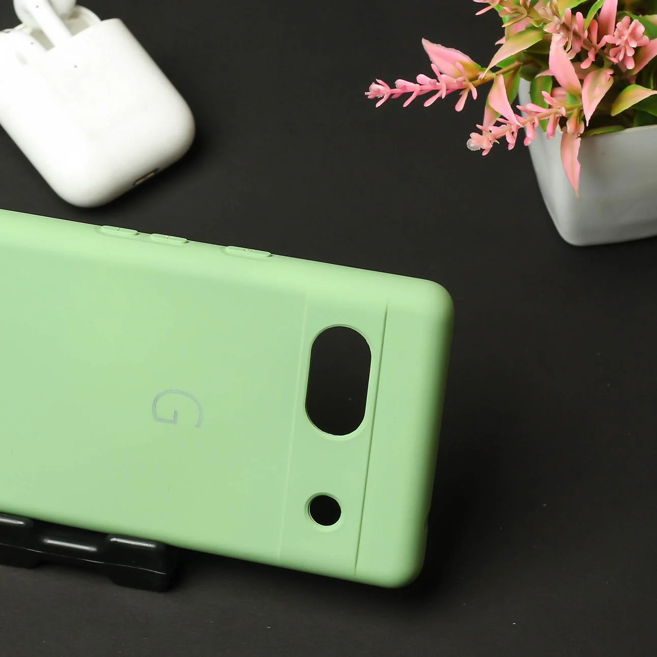 Light Green Camera Original Silicone case for Google Pixel 7A - Image 4