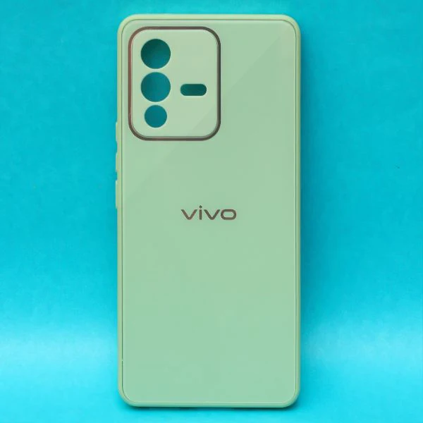 Light Green camera Safe mirror case for Vivo V23 pro