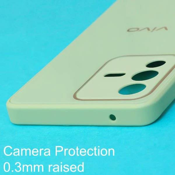 Light Green camera Safe mirror case for Vivo V23 pro - Image 4