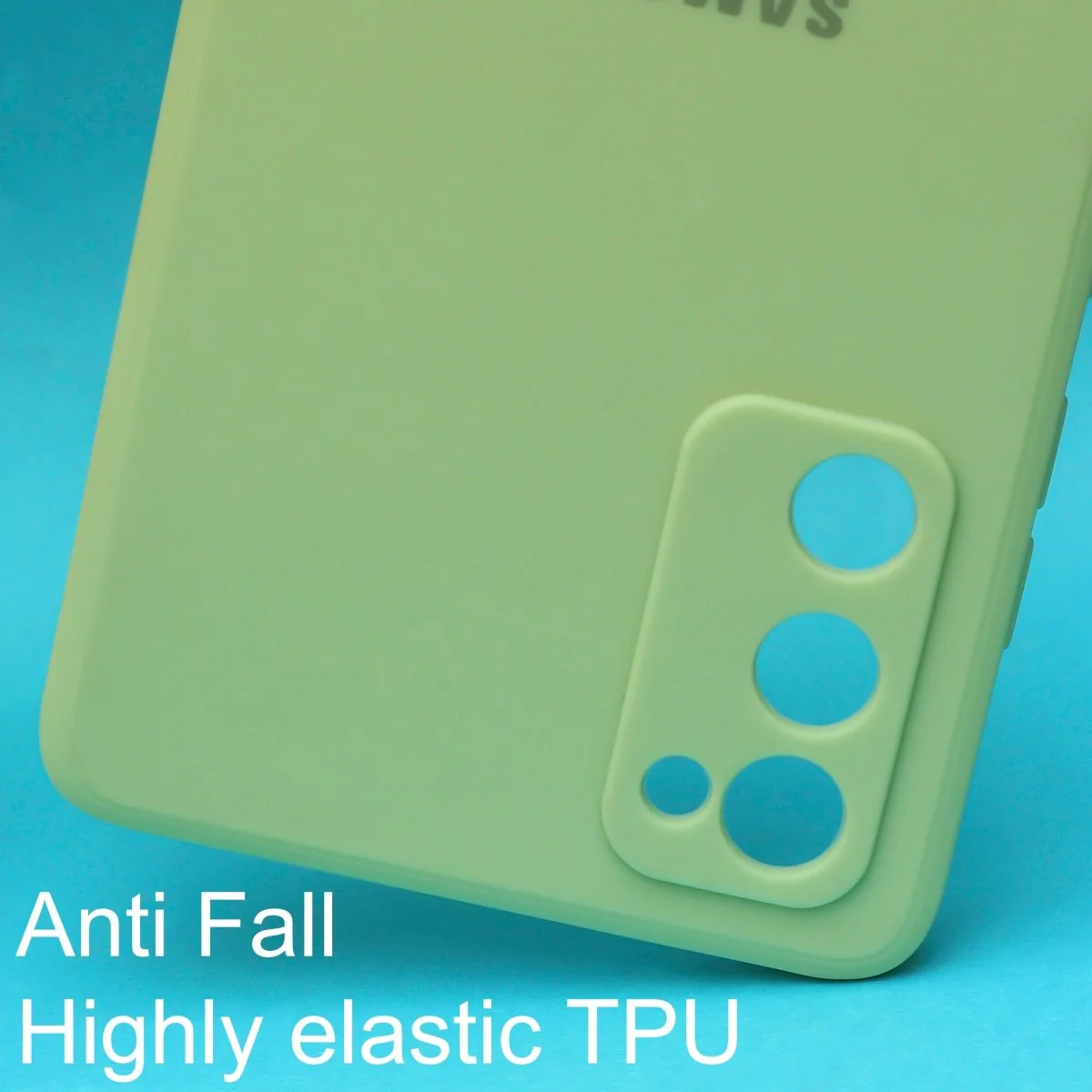 Light Green Candy Silicone Case for Samsung S21 FE - Image 2