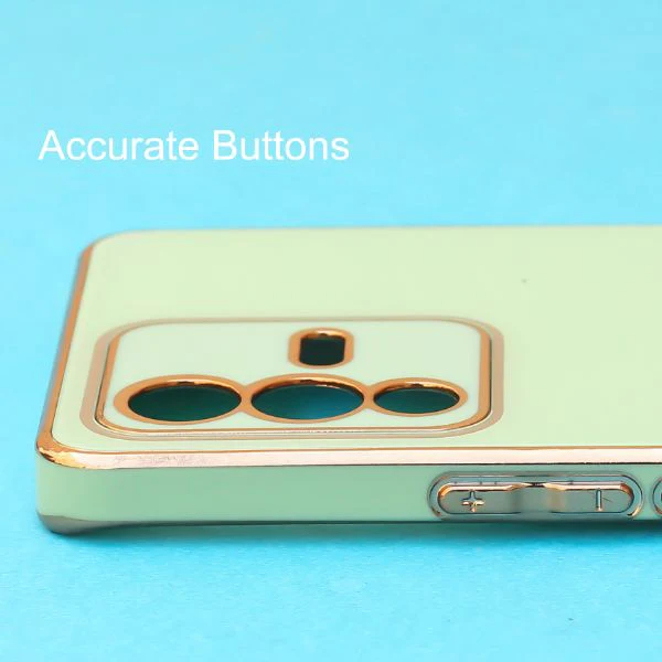 Light Green Matt Silicone Glass case for Vivo V23 pro - Image 3