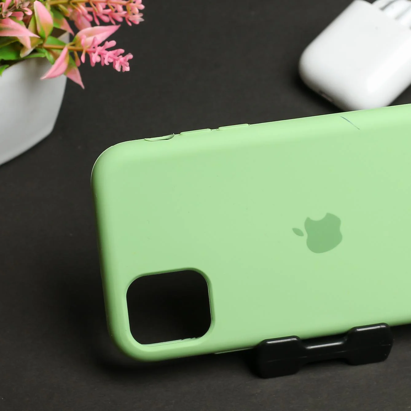Light Green Original Silicone case for Apple iphone 12 Mini - Image 3