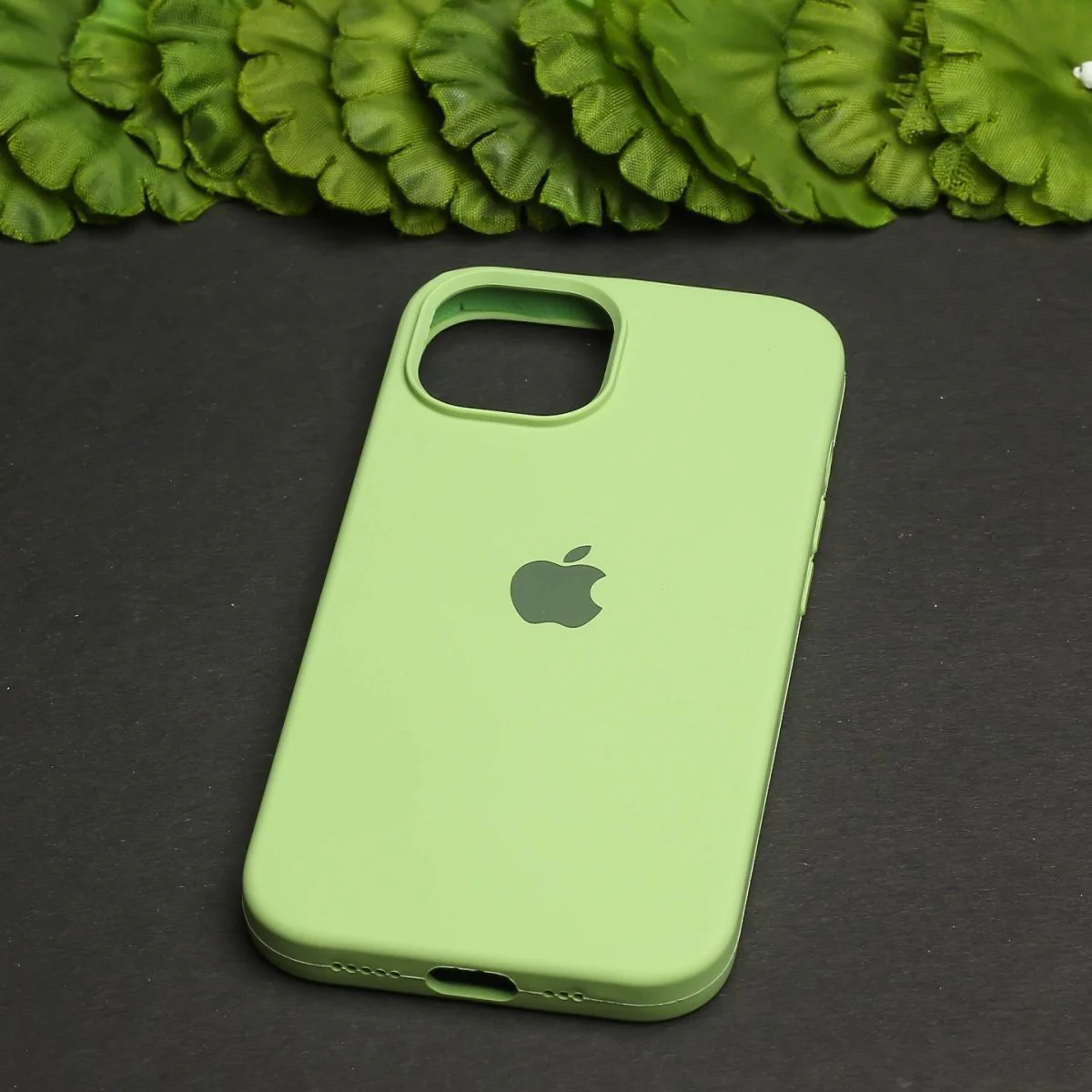 Light Green Original Silicone case for Apple iphone 14 - Image 2
