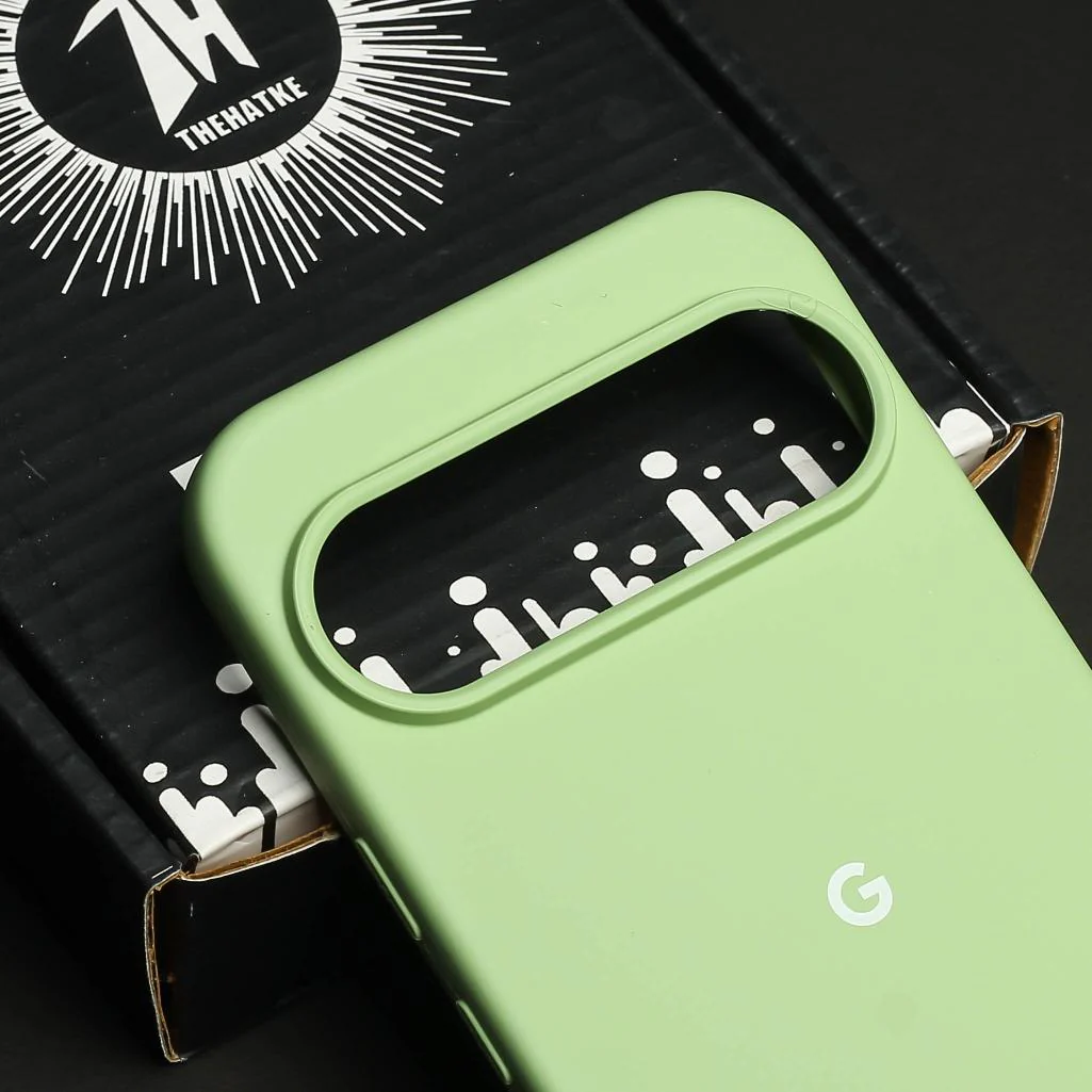 Light Green Original Silicone case for Google Pixel 9 - Image 4