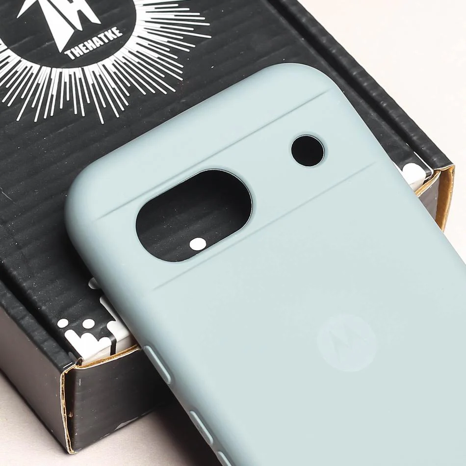 Light Grey Camera Original Silicone case for Google Pixel 8a - Image 4