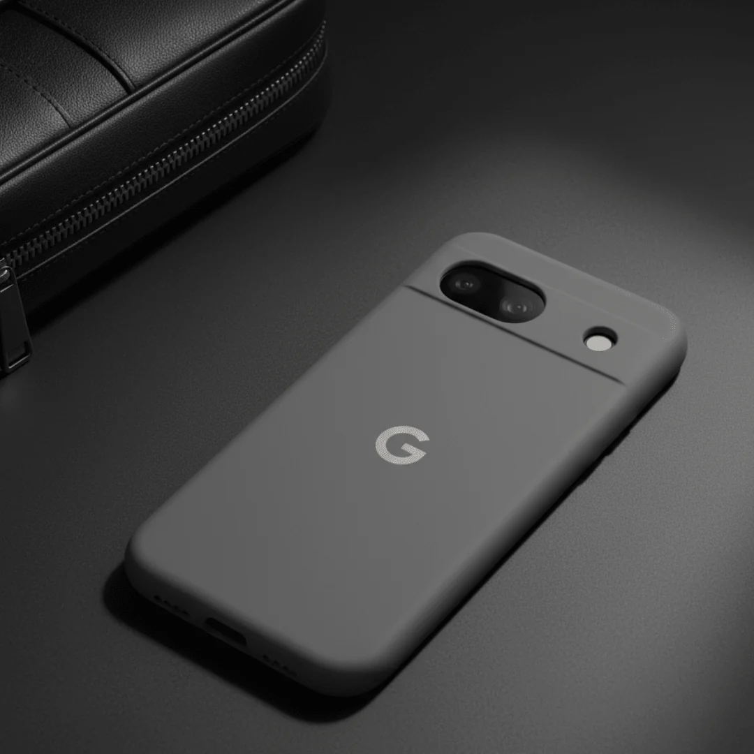 Light Brown Camera Original Silicone case for Google Pixel 8a