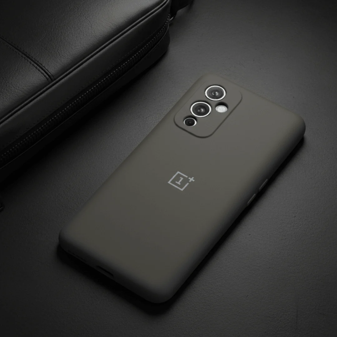 Light Grey Camera Original Silicone Case for Oneplus 9