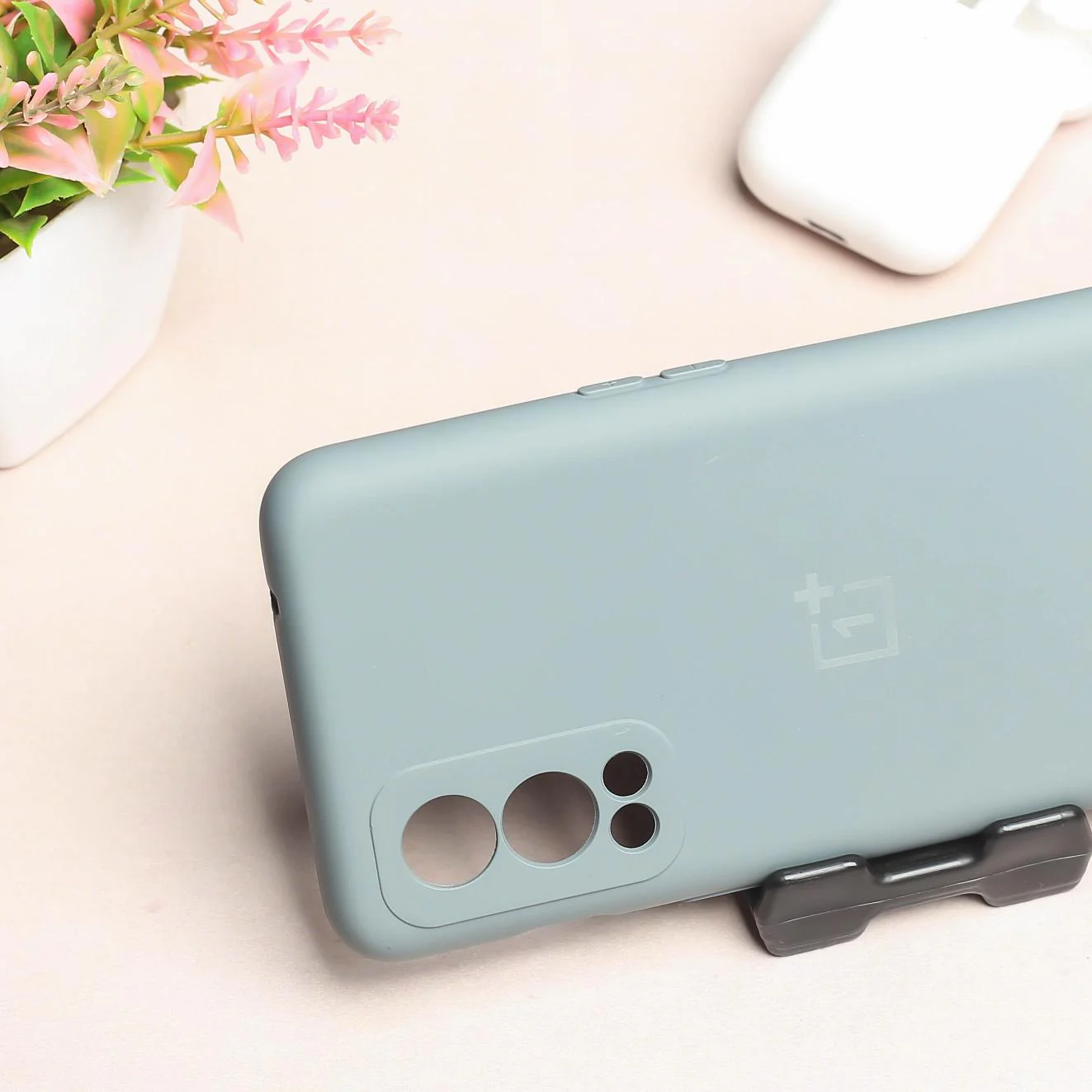 Light Grey Camera Original Silicone case for Oneplus Nord 2 - Image 3