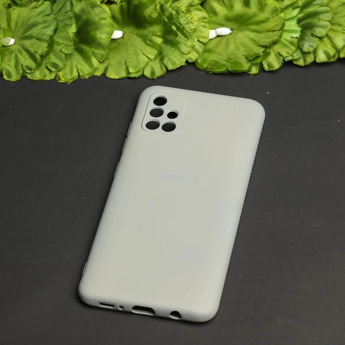 Light Brown Camera Original Silicone case for Samsung M51 - Image 2