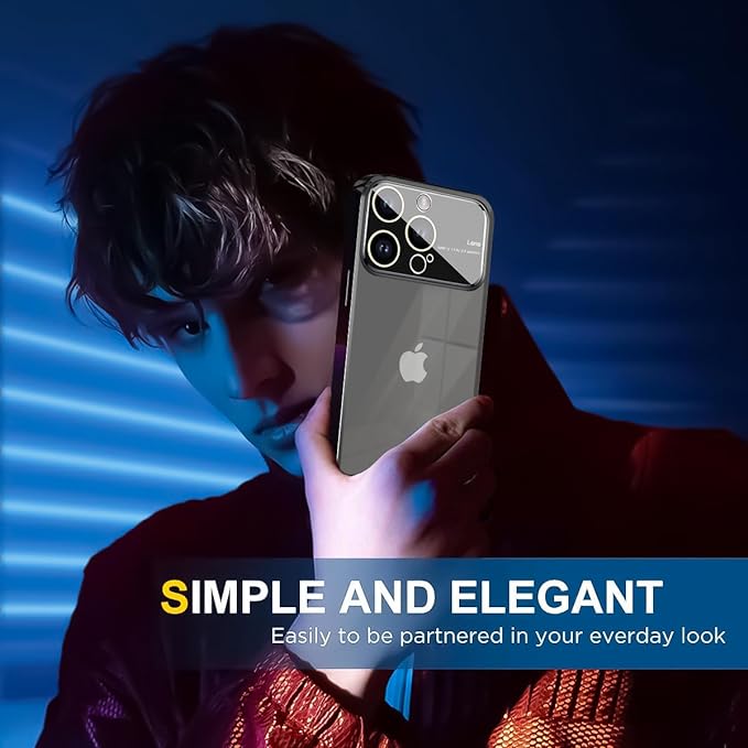 Luxury Plating Black Camera Protection Transparent Case for Apple iphone 11 Pro - Image 3