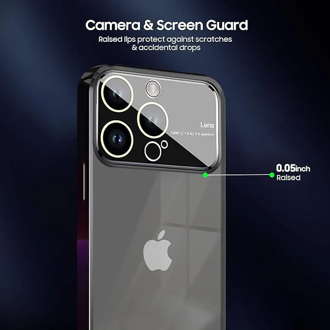 Luxury Plating Black Camera Protection Transparent Case for Apple iphone 11 Pro - Image 4