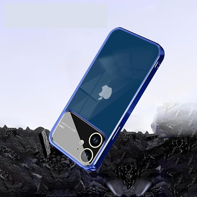 Luxury Plating Blue Camera Protection Transparent Case for Apple iphone 11 - Image 2