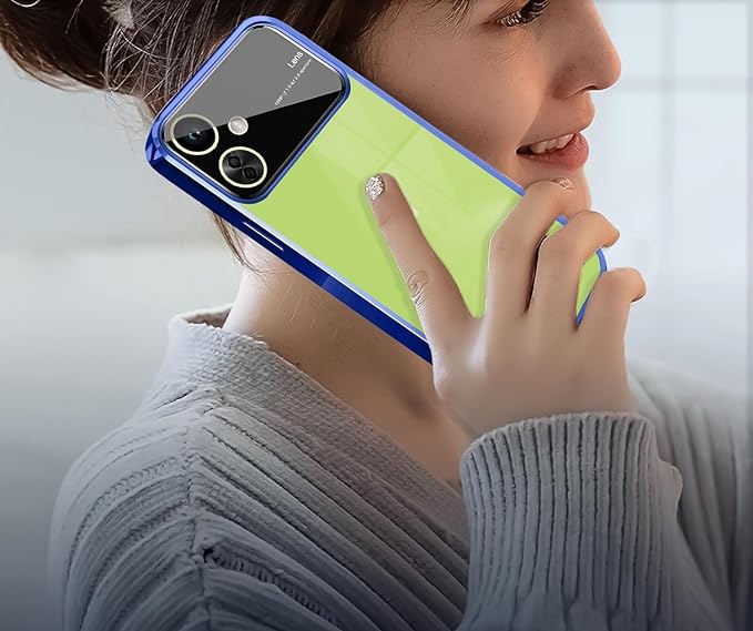 Luxury Plating Blue Camera Protection Transparent Case for Oneplus Nord CE 3 Lite - Image 2