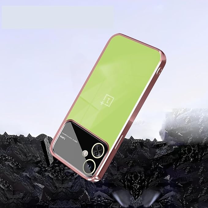 Luxury Plating Pink Camera Protection Transparent Case for Oneplus Nord CE 3 Lite - Image 4