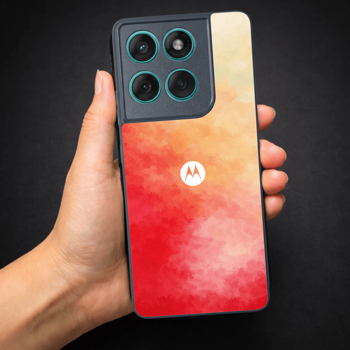Magma oil Paint (MB) Silicone Case for Motorola Edge 60 Fusion