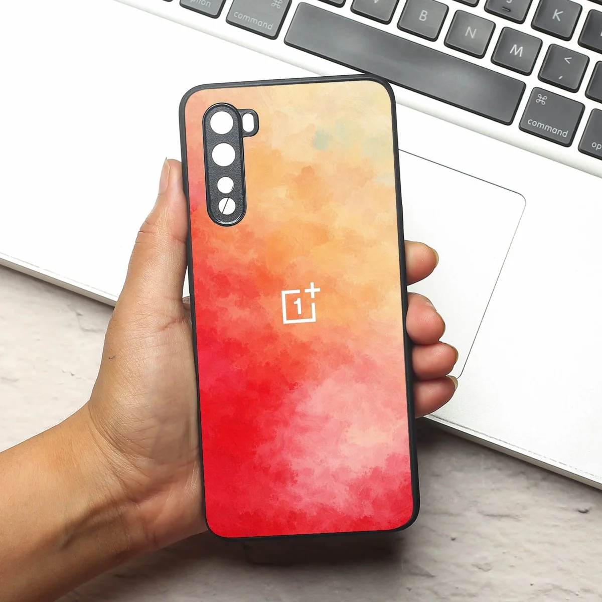 Magma oil Paint (MB) silicone Case for Oneplus Nord