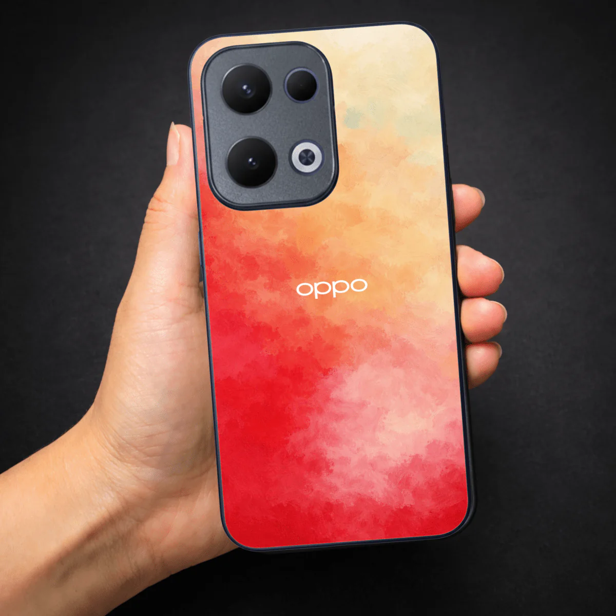 Magma oil Paint (MB) Silicone Case for Oppo Reno 13