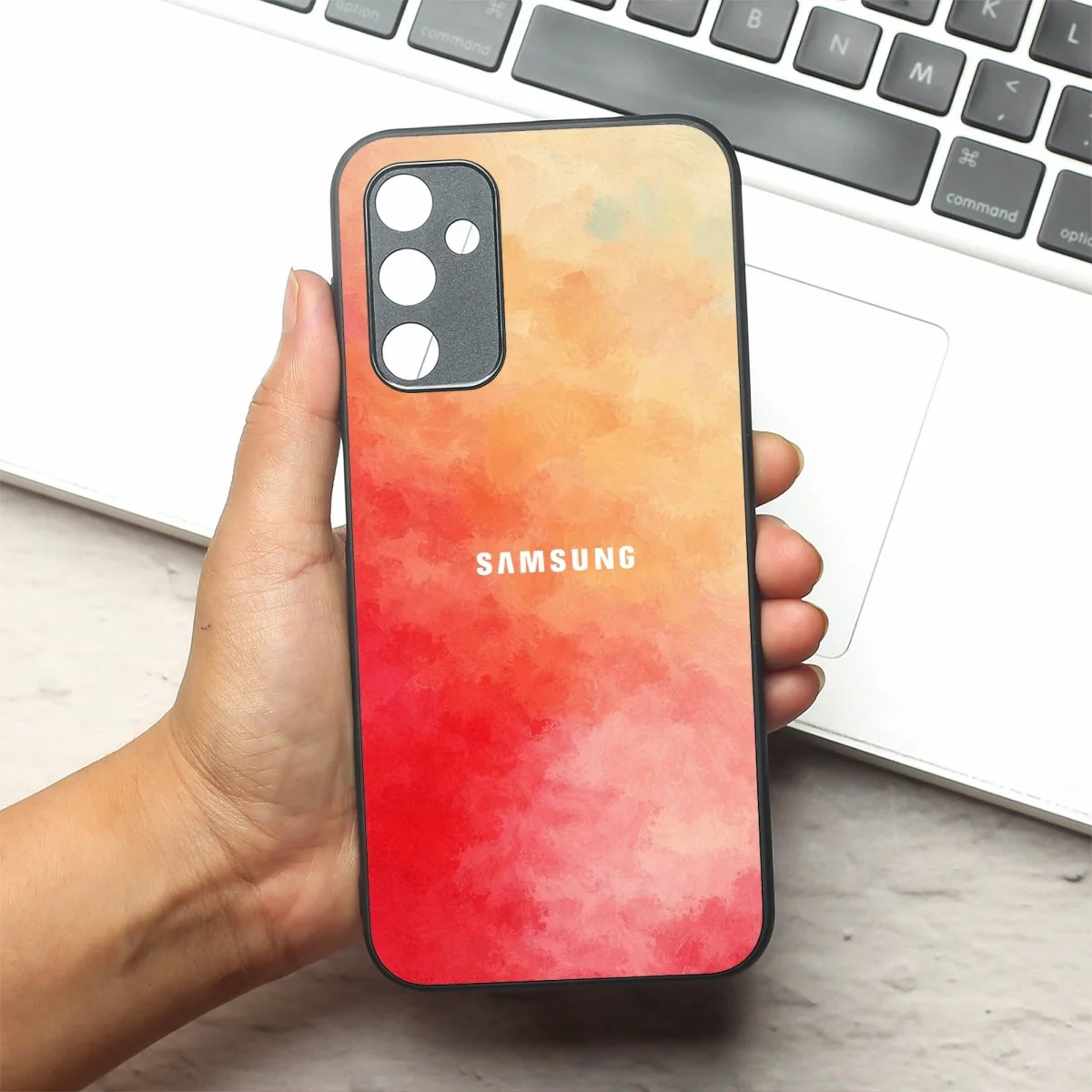 Magma oil Paint (MB) silicone Case for Samsung A14