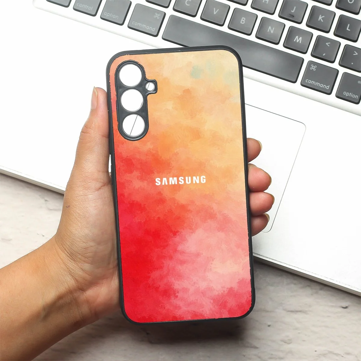 Magma oil Paint (MB) silicone Case for Samsung A34