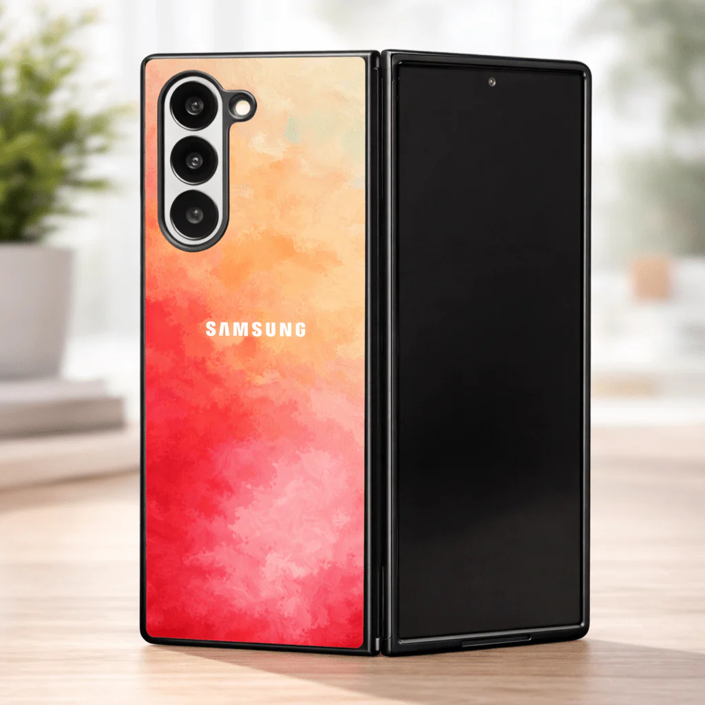 Magma oil Paint (MB) silicone Case for Samsung Z Fold 5 5G