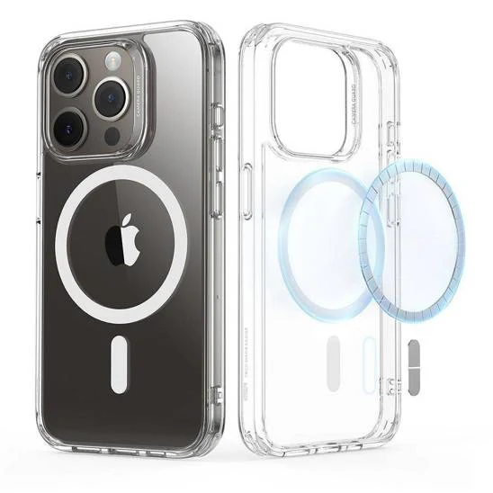 MagSafe Clear Transparent Silicone case for Apple iphone 16 Pro - Image 3