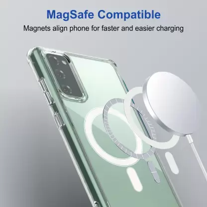 MagSafe Clear Transparent Silicone case for Samsung S20 FE - Image 4