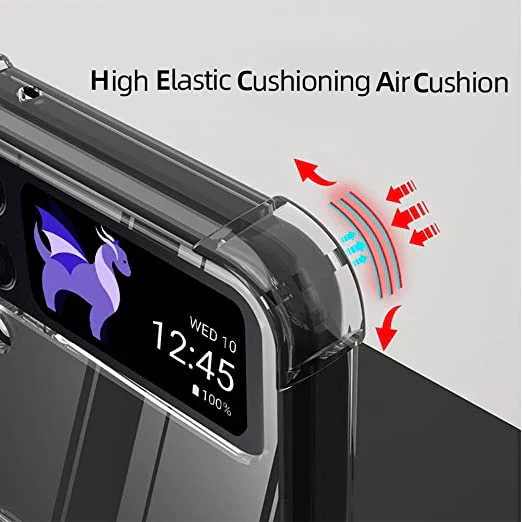 MagSafe Clear Transparent Silicone case for Samsung Galaxy Z FLIP 3 - Image 4