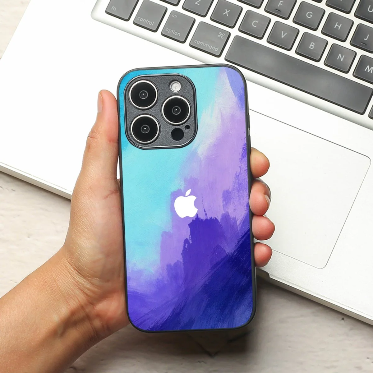 Marine oil Paint (MB) Silicone Case for Apple Iphone 12 Pro Max