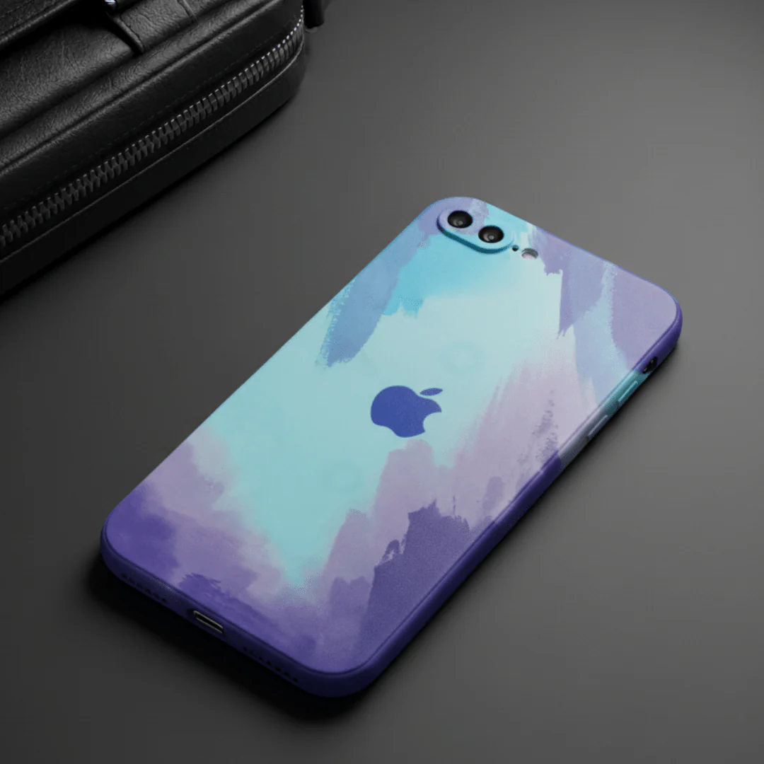 Marine oil Paint Silicone Case for Apple Iphone 8 Plus