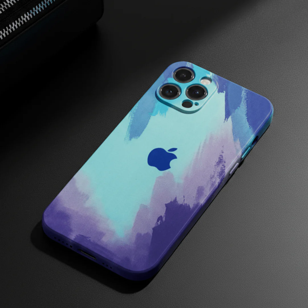Marine oil Paint Silicone Case for Apple Iphone 12 Pro